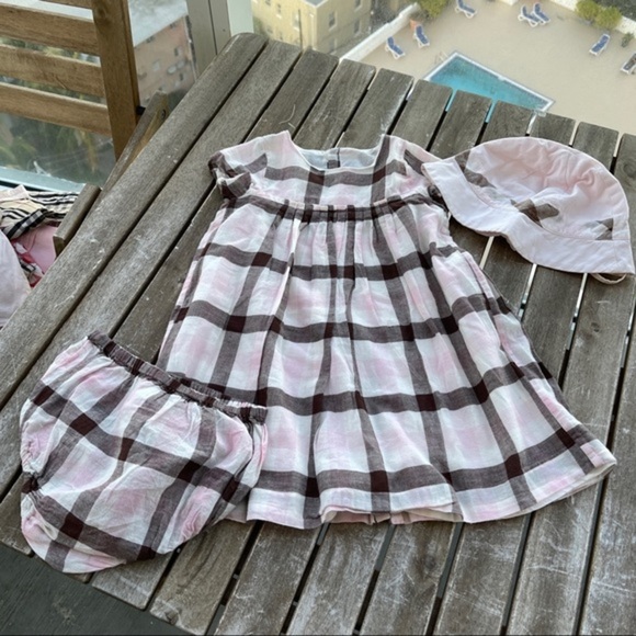 Jacadi Other - Baby kid Dress + pants + hat Jacadi 1/3 months white